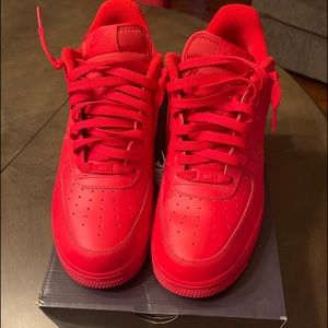 Red Air Force Ones